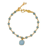 La Vie Parisienne Gold Crystal Air Blue Moderne Earrings 6517G Popesco - ILoveThatGift