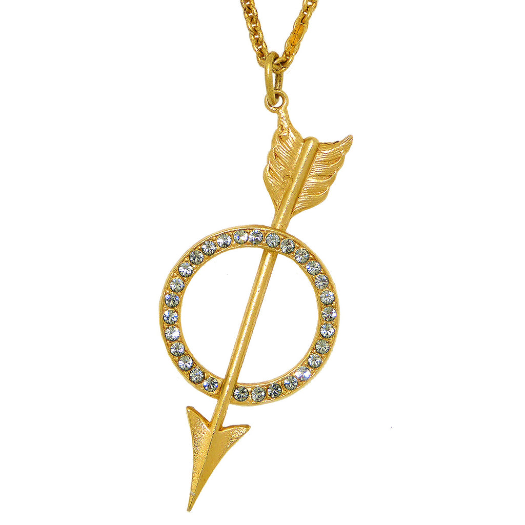 La Vie Parisienne Gold Strength Arrow Necklace 875G Popesco - ILoveThatGift