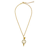 La Vie Parisienne Gold Strength Arrow Necklace 875G Popesco - ILoveThatGift
