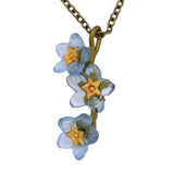 Forget Me Not Contour Flower Necklace by Michael Michaud Nature Silver Seasons 9177 - ILoveThatGift