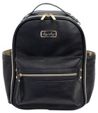 Itzy Ritzy® Boss Diaper Bag Backpack Mini Black FREE Latte Teether - ILoveThatGift