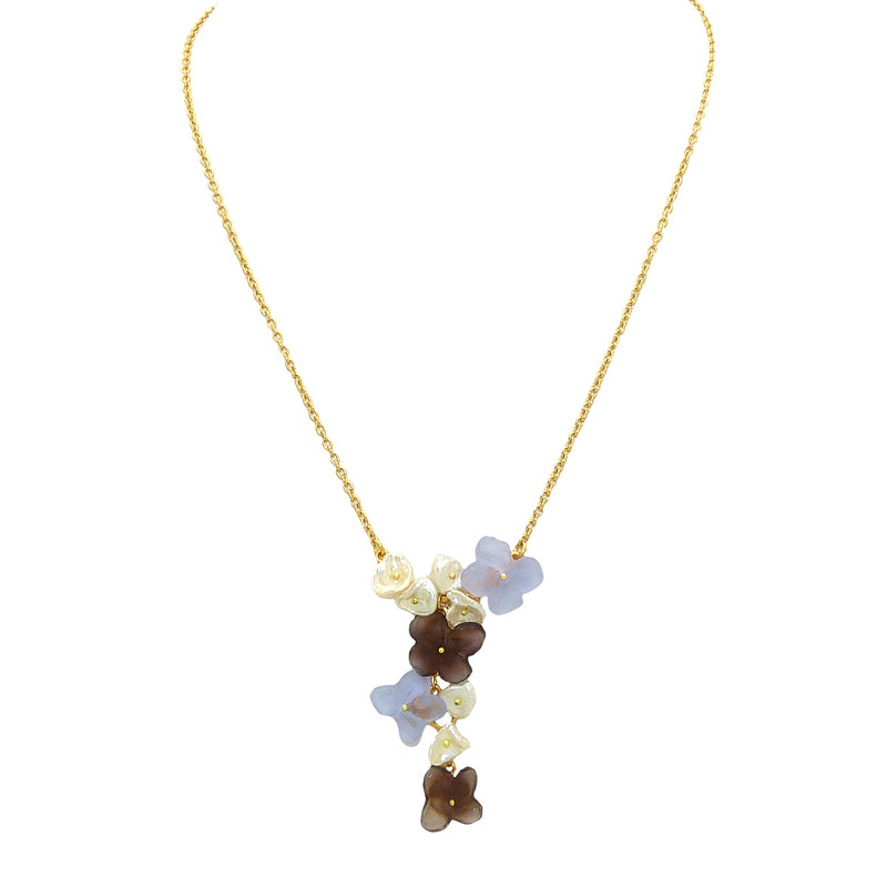 French Bouquet Flower Necklace Pendant by Michael Michaud Nature Silver Seasons 9220 - ILoveThatGift