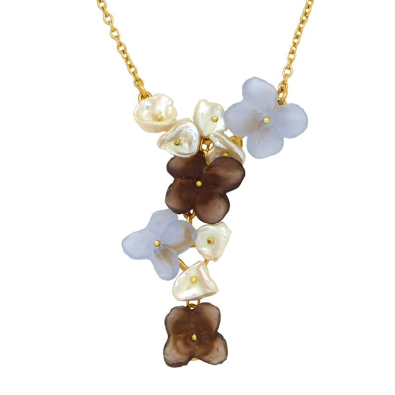 French Bouquet Flower Necklace Pendant by Michael Michaud Nature Silver Seasons 9220 - ILoveThatGift