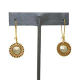 La Vie Parisienne Earrings Gold Coral Swarovski Crystal Dangle Popesco 9411G - ILoveThatGift