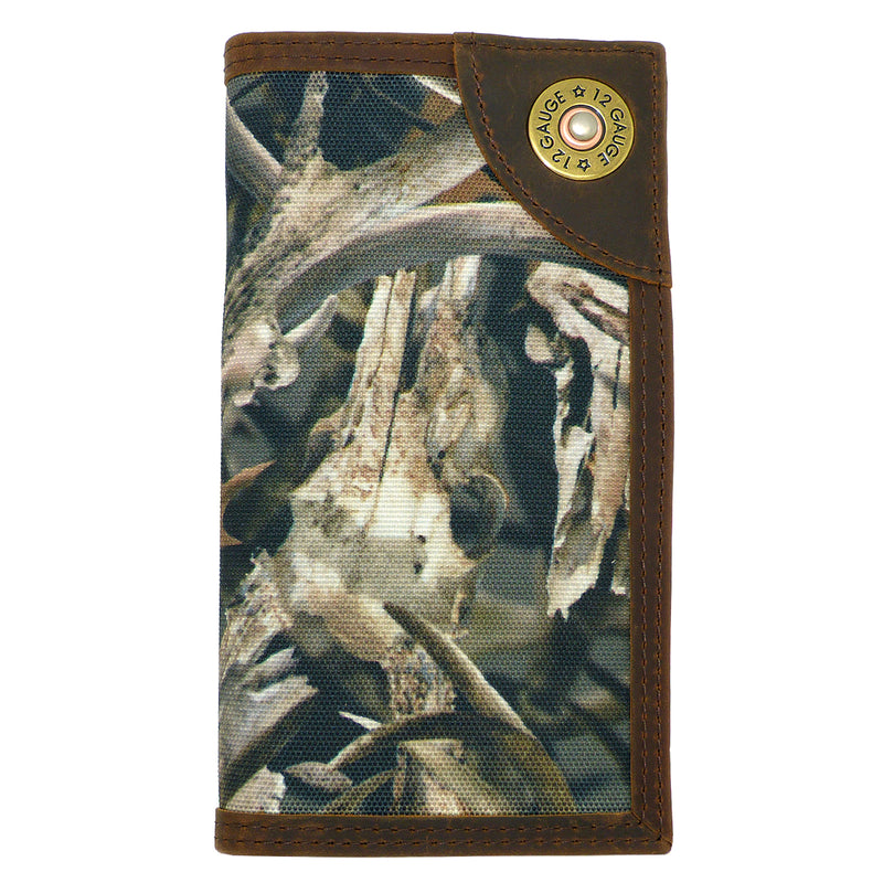 Ariat Western Mens Camo Shotgun Shell Rodeo Wallet Checkbook Cover A35236284 - ILoveThatGift