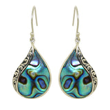 Sterling Silver 925 Bali Earrings with Abalone Shell by Bali Designs - ILoveThatGift