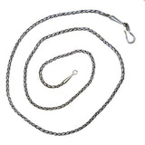 Sterling Silver Handmade 2.5mm Bali Foxtail Link Necklace with Hook Clasp - ILoveThatGift