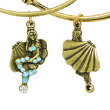 Anne Koplik Swarovski® Mermaid Adventure Charm Bangle Bracelet BBG004CRY