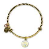 Anne Koplik Swarovski® Believe Crystal Charm Bangle Bracelet BBG010CAB - ILoveThatGift