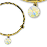 Anne Koplik Swarovski® Believe Crystal Charm Bangle Bracelet BBG010CAB