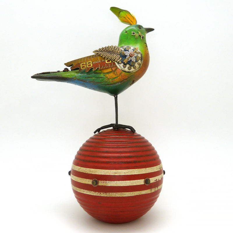 Mullanium Bird Croquet Ball Artists Jim Tori Mullan Steampunk Handmade B420 - ILoveThatGift