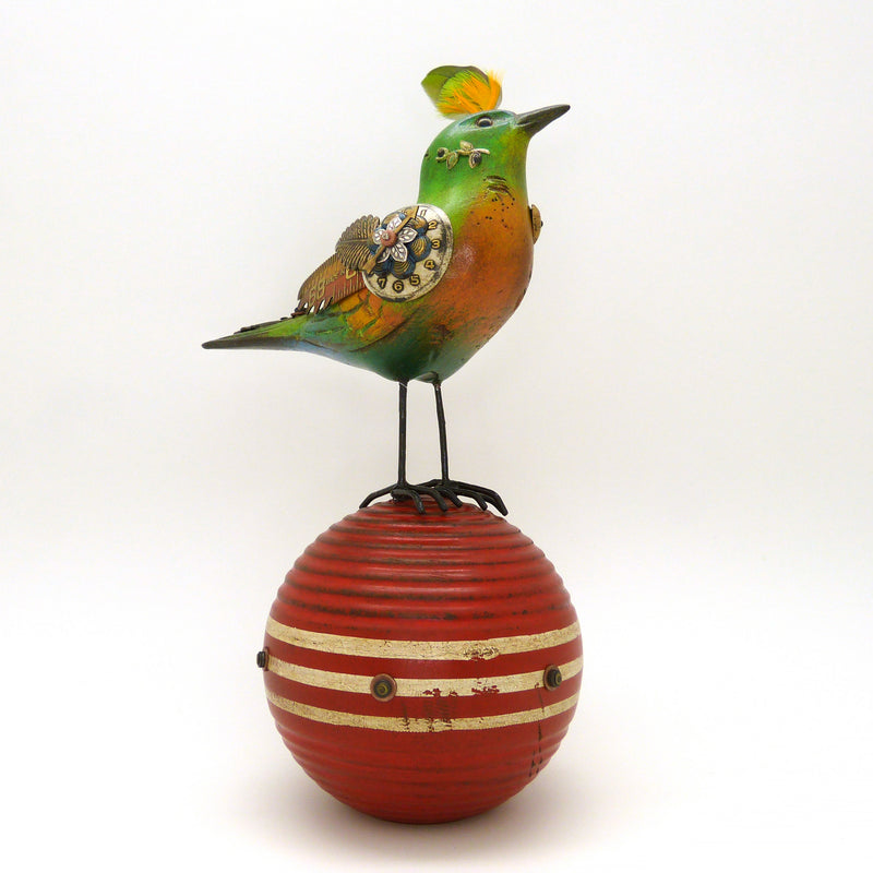 Mullanium Bird Croquet Ball Artists Jim Tori Mullan Steampunk Handmade B420 - ILoveThatGift