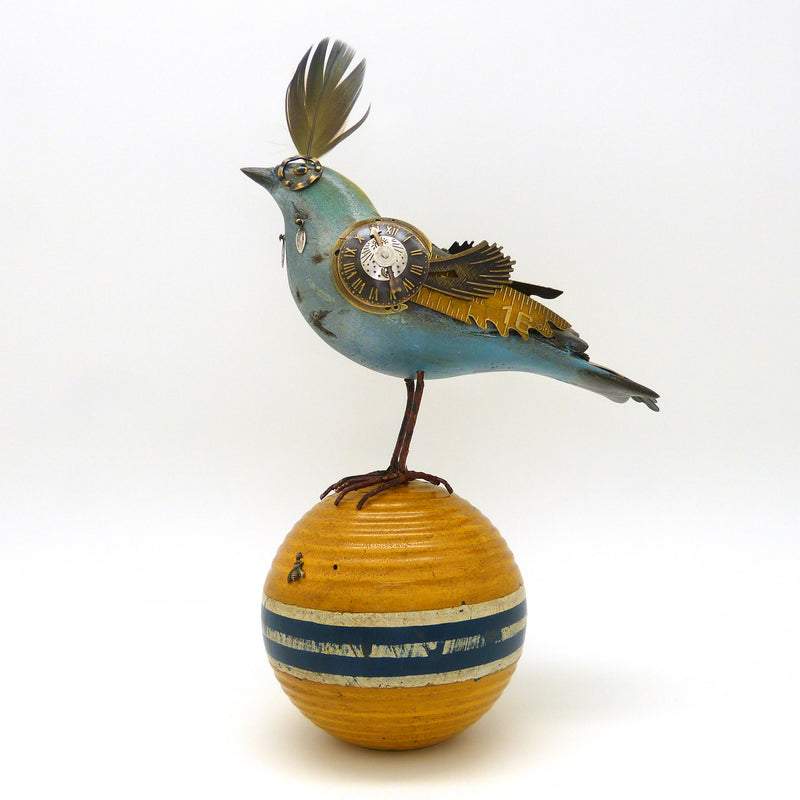LAST ONE Mullanium Bird Croquet Ball Artists Jim Tori Mullan Handmade B421 - ILoveThatGift