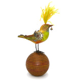 Mullanium Creek Warbler Bird on Ball Artists Jim Tori Mullan Steampunk Handmade - ILoveThatGift