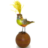 Mullanium Creek Warbler Bird on Ball Artists Jim Tori Mullan Steampunk Handmade - ILoveThatGift