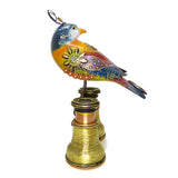 Mullanium Silver Ear Mesia Bird on Binoculars Artists Jim Tori Mullan Steampunk Handmade - ILoveThatGift