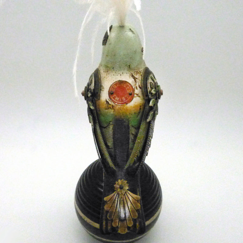 Mullanium Black Green Bird on Croquet Ball Artists Jim Tori Mullan Steampunk Handmade - ILoveThatGift