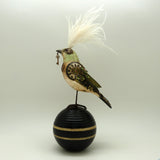 Mullanium Black Green Bird on Croquet Ball Artists Jim Tori Mullan Steampunk Handmade - ILoveThatGift