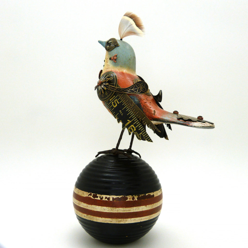 Mullanium Bird Croquet Ball Artists Jim Tori Mullan Steampunk Handmade B818 - ILoveThatGift