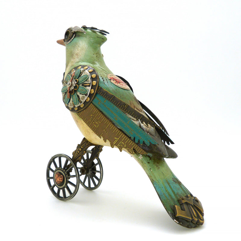 Mullanium Blue Jay Wheels Artists Jim Tori Mullan Steampunk Handmade BD94 - ILoveThatGift