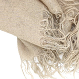 Chan Luu Scarf Soft Cashmere Silk Wrap Lurex Thread Doeskin Tan Neutral - ILoveThatGift