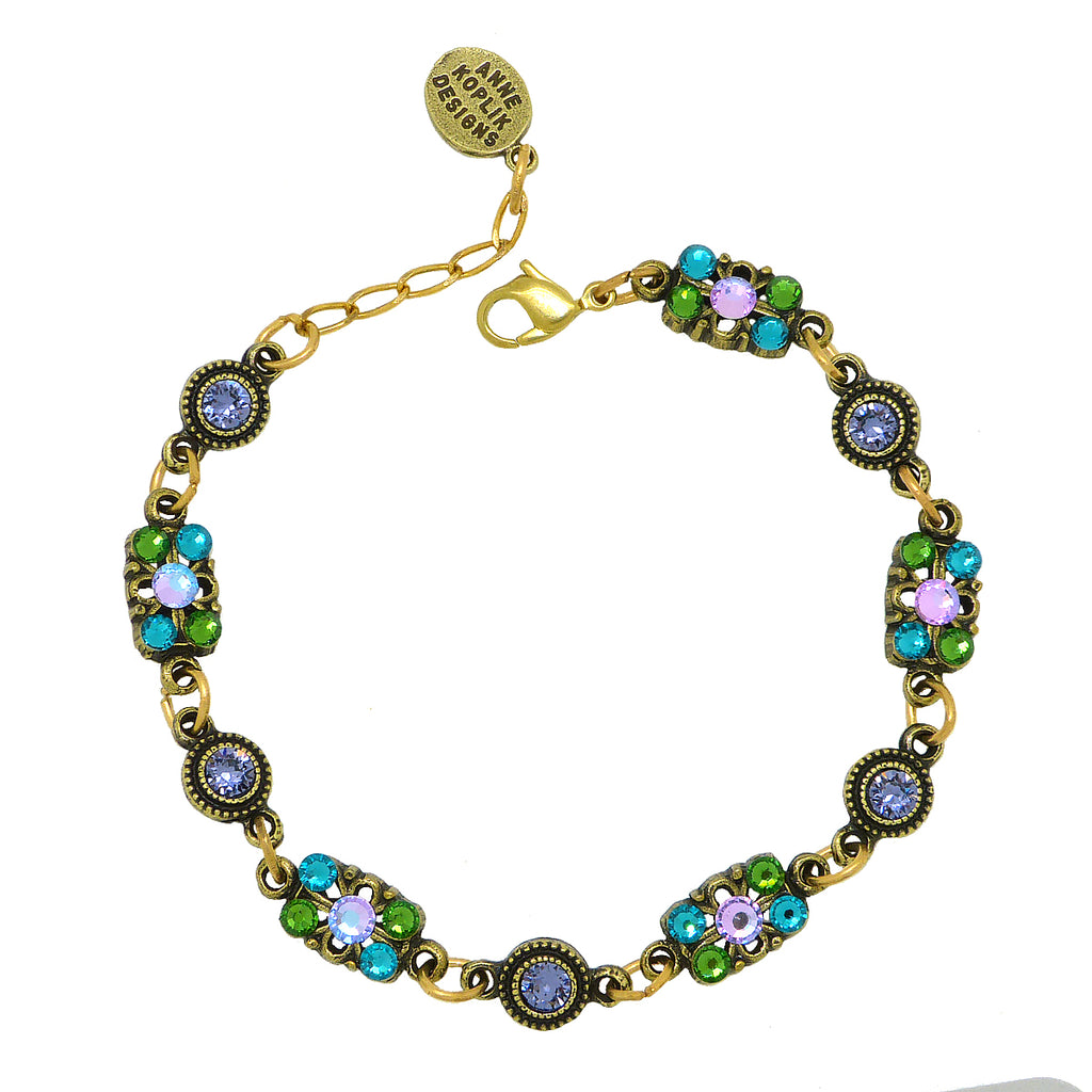 Anne Koplik Gold Pastel Mini Butterfly Bracelet with Swarovski Crystal BR4715PAS - ILoveThatGift