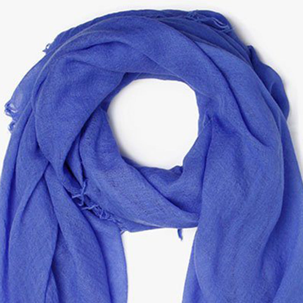 Chan Luu Scarf Soft Cashmere Silk Wrap Baja Blue & Duster Bag - ILoveThatGift