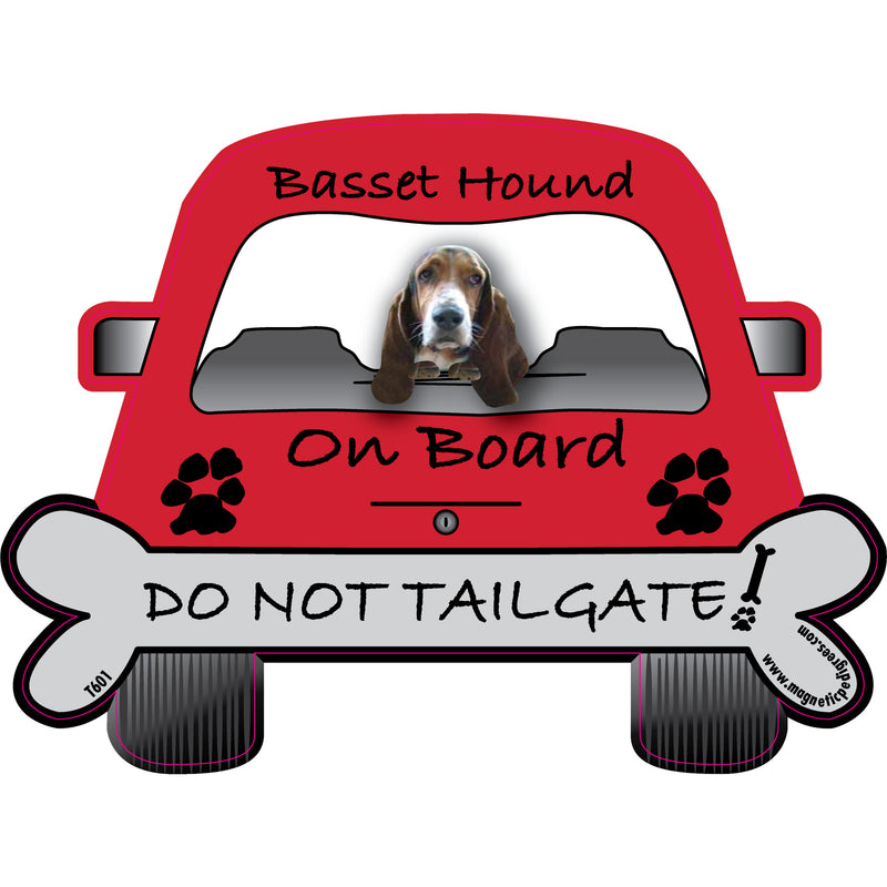 Dog On Board Colored Car Magnet Bichon Lab Bulldog Cockapoo Golden Lhasa