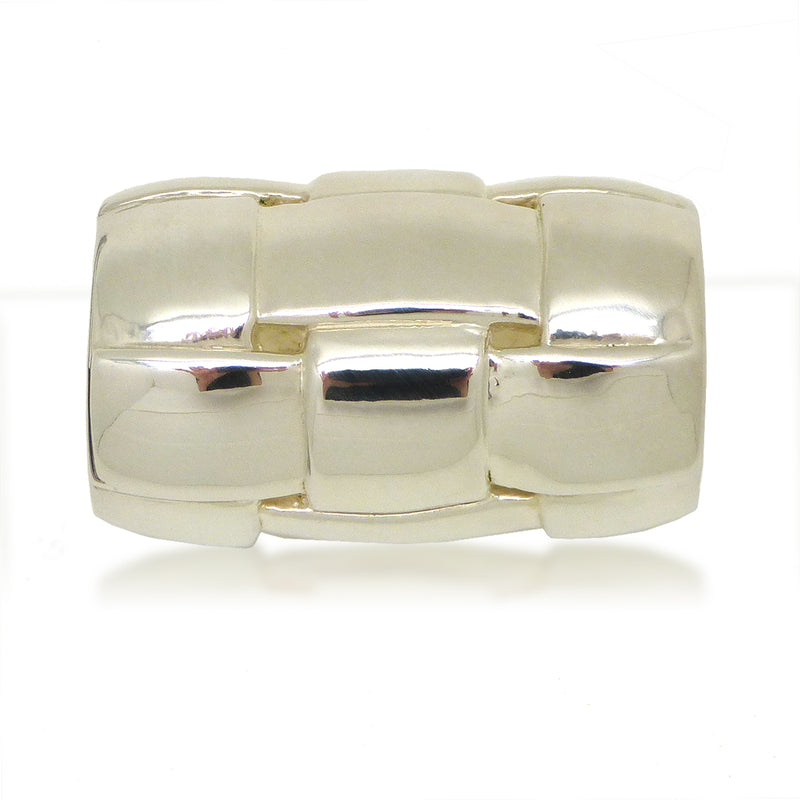 Simon Sebbag Weave Sterling Silver Slide Bead 170 for Leather Necklace - ILoveThatGift