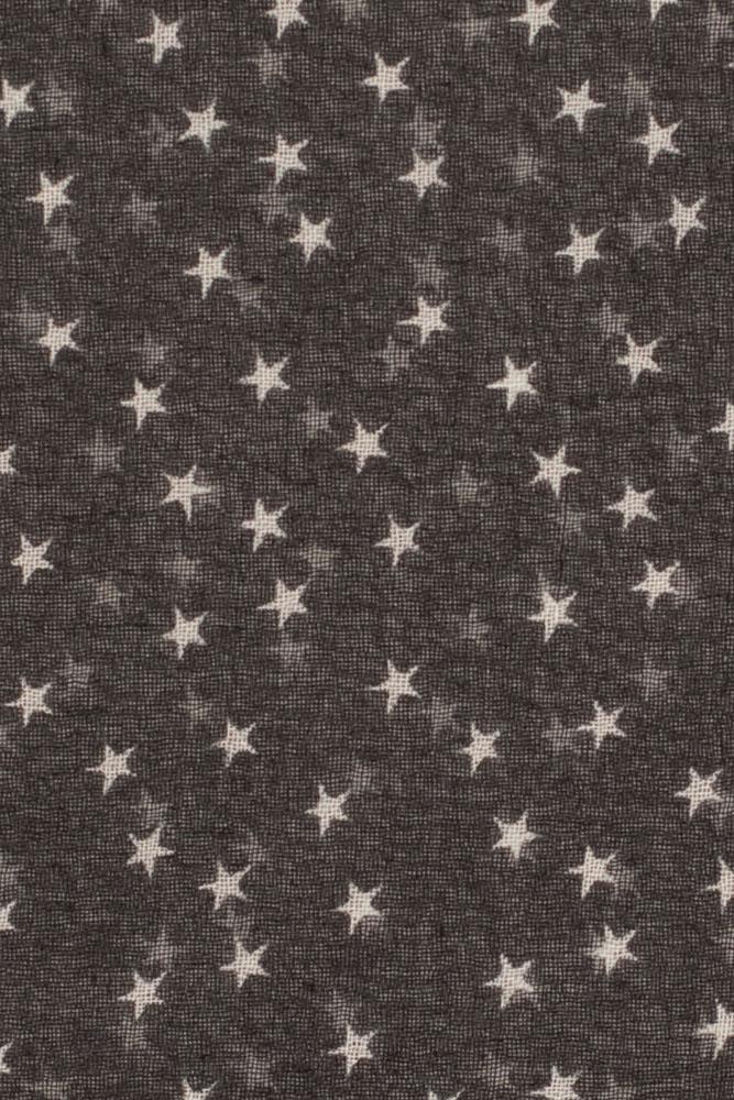 Chan Luu Scarf Soft Cashmere Silk Wrap Star Print Black on White Duster Bag - ILoveThatGift