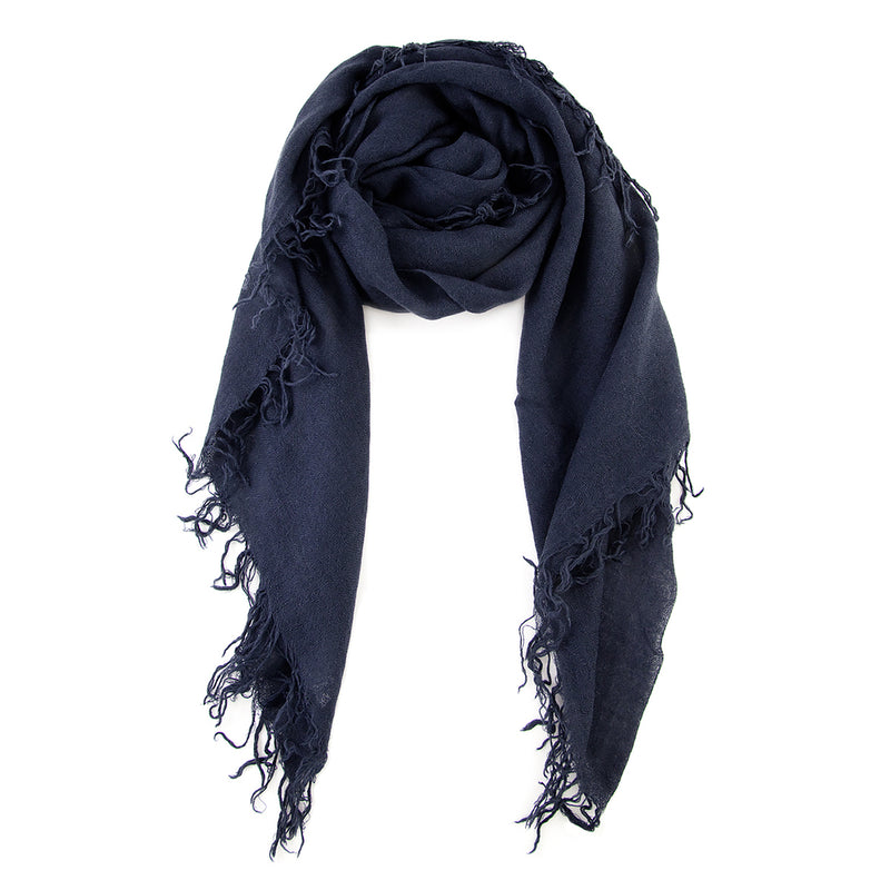 Chan Luu Scarf Soft Cashmere Silk Wrap Blue Nights & Duster Bag - ILoveThatGift