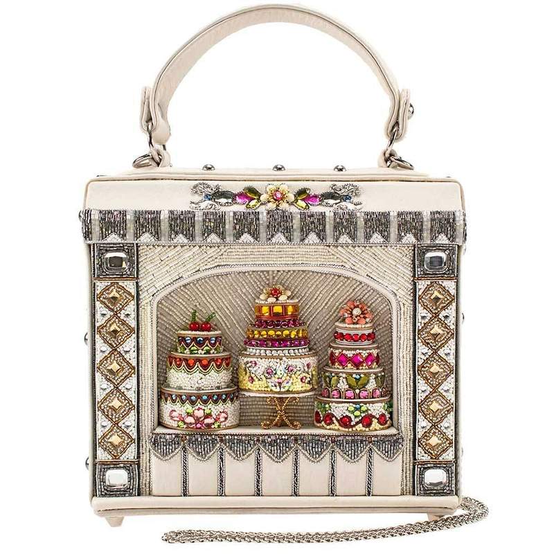 Mary Frances Cake Shop Beaded Top Handle Bridal Handbag 19