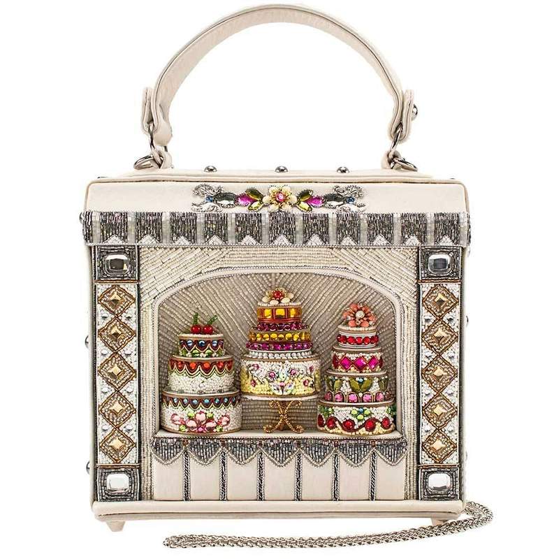 Mary Frances Cake Shop Beaded Top Handle Bridal Handbag 19-482