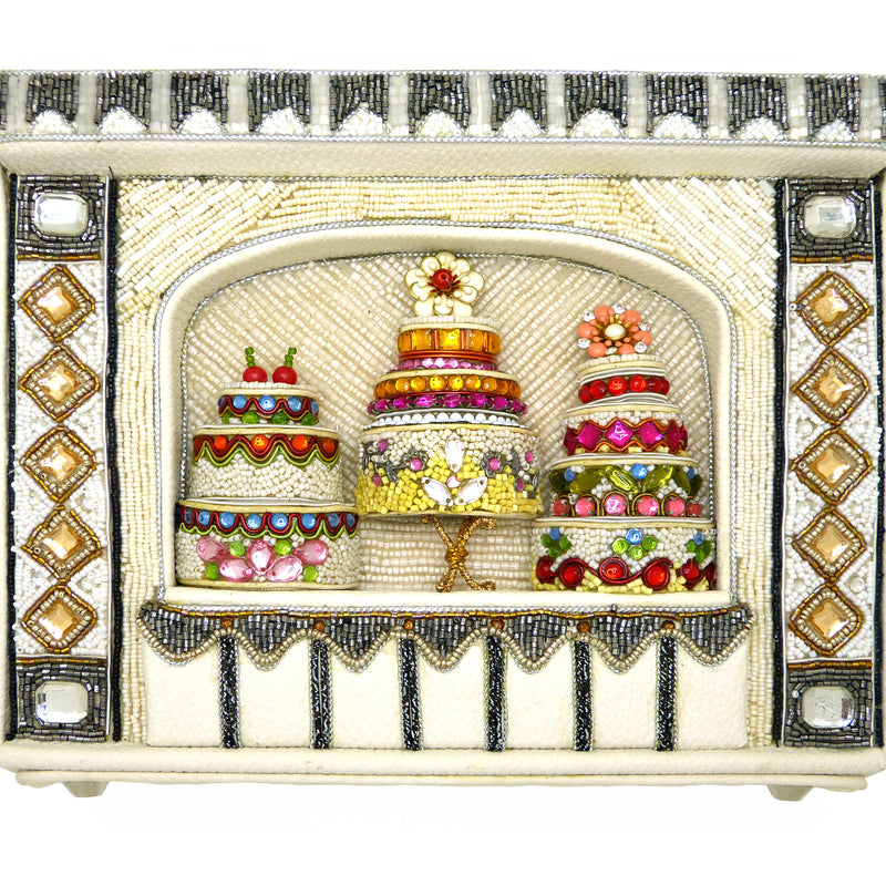 Mary Frances Cake Shop Beaded Top Handle Bridal Handbag 19-482 - ILoveThatGift