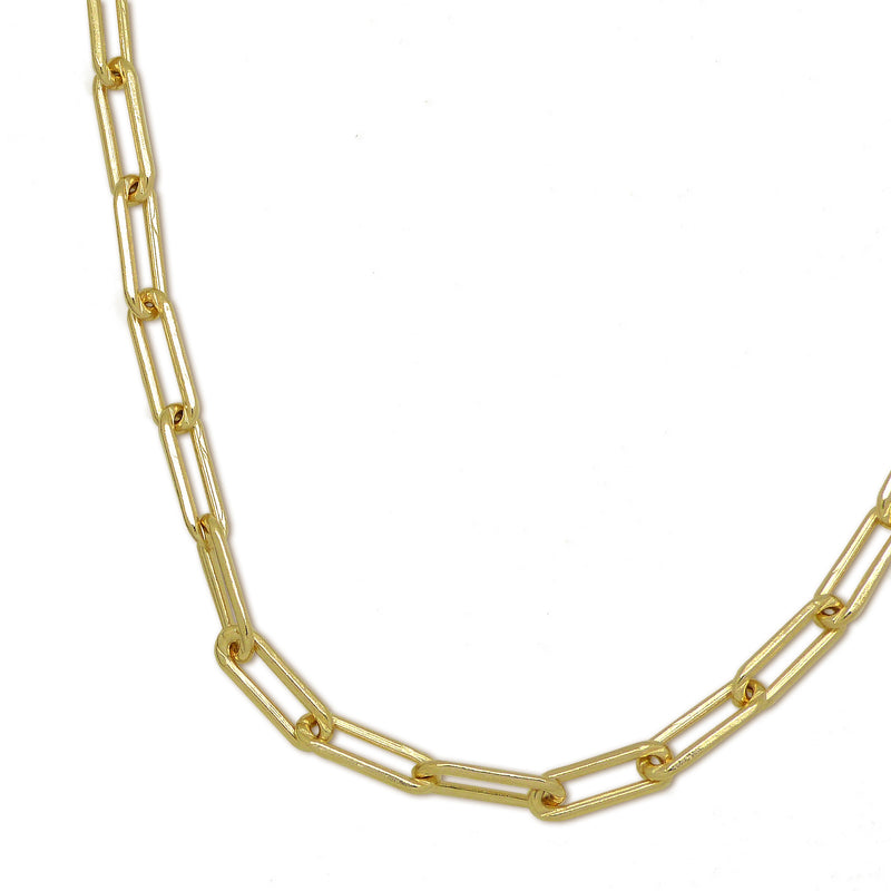 Carrie Paperclip 18K Gold Link Necklace 18" or 20"  by Sahira - ILoveThatGift