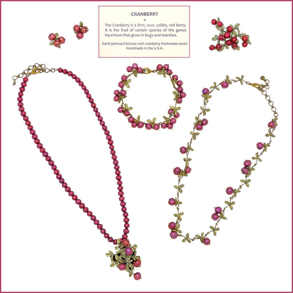 Cranberry Necklace by Michael Michaud Nature Silver Seasons 7785 - ILoveThatGift