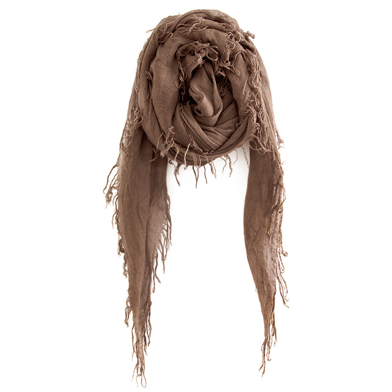 Chan Luu Scarf Soft Cashmere Silk Wrap Deep Taupe & Duster Bag - ILoveThatGift