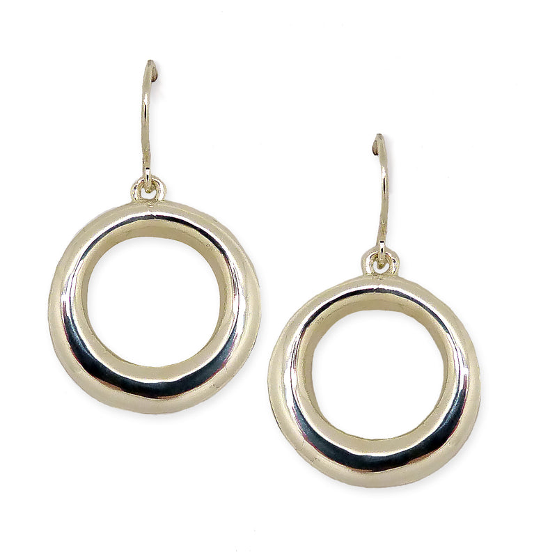 Simon Sebbag Sterling Silver Mini Open Circle Dangle Earrings E232 - ILoveThatGift