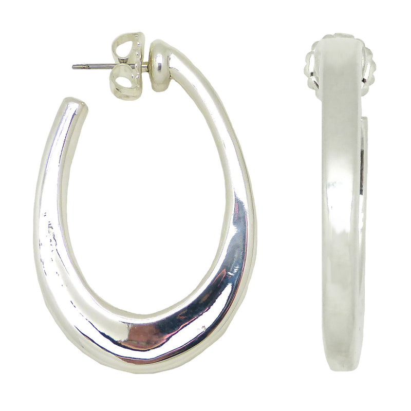 Simon Sebbag Medium Oval Hooped Pierced Earrings Post E2416 - ILoveThatGift