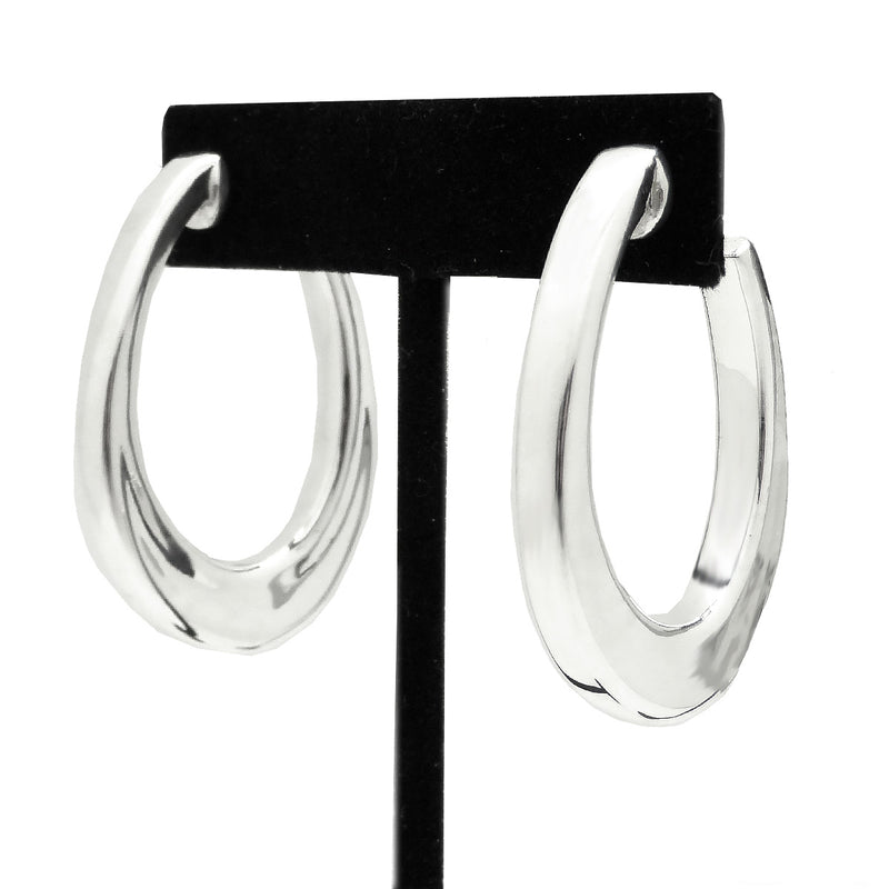 Simon Sebbag Medium Oval Hooped Pierced Earrings Post E2416 - ILoveThatGift