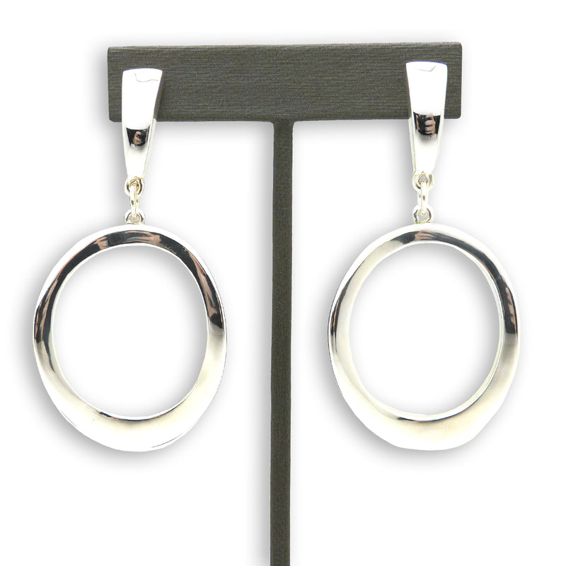Simon Sebbag Sterling Silver Open Oval Earrings E2453 - ILoveThatGift