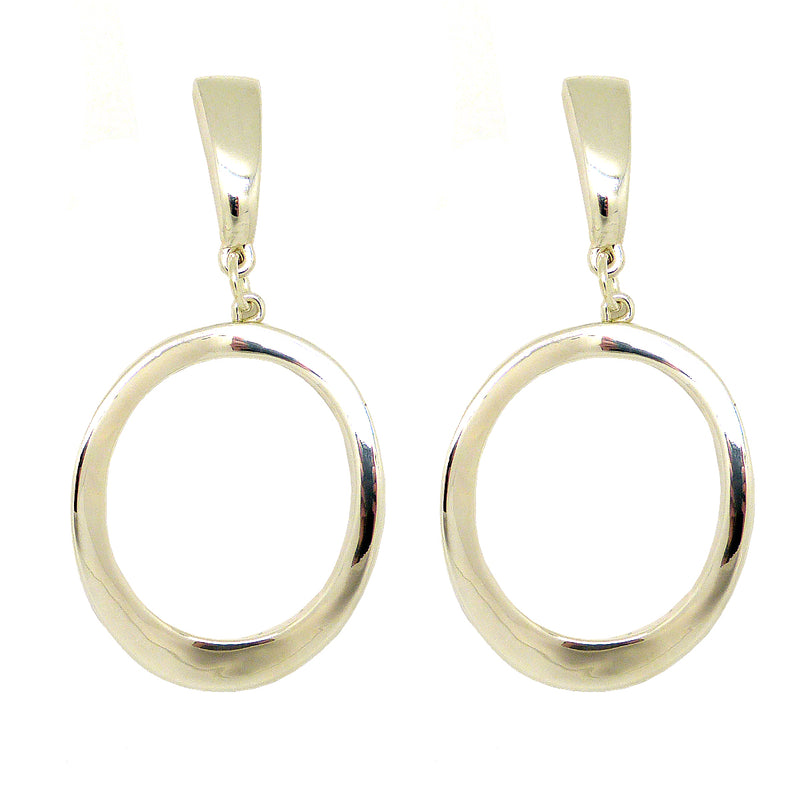 Simon Sebbag Sterling Silver Open Oval Earrings E2453 - ILoveThatGift