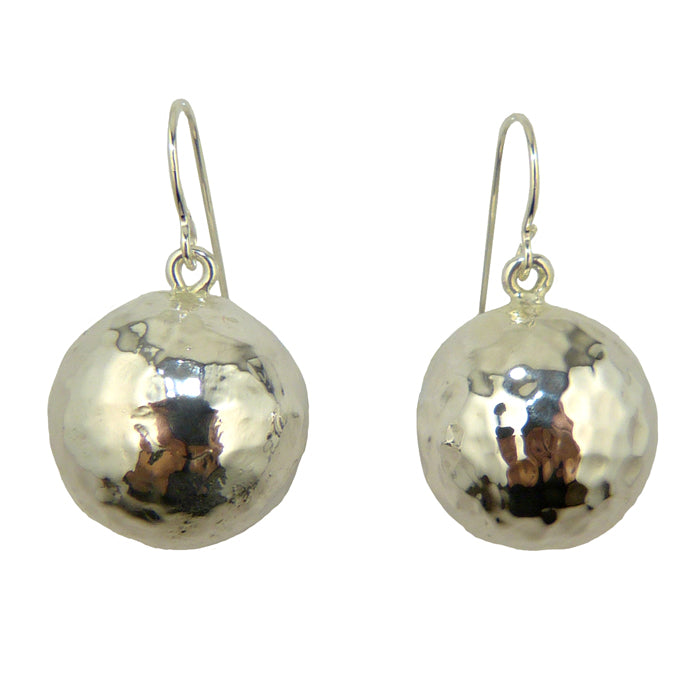 Simon Sebbag Sterling Silver Hammered Ball Wire Earrings E2611 - ILoveThatGift
