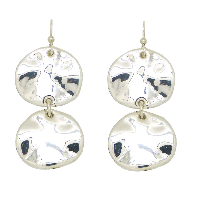 Simon Sebbag Sterling Silver Double Wavy Round Wire Dangle Earrings E2926W - ILoveThatGift