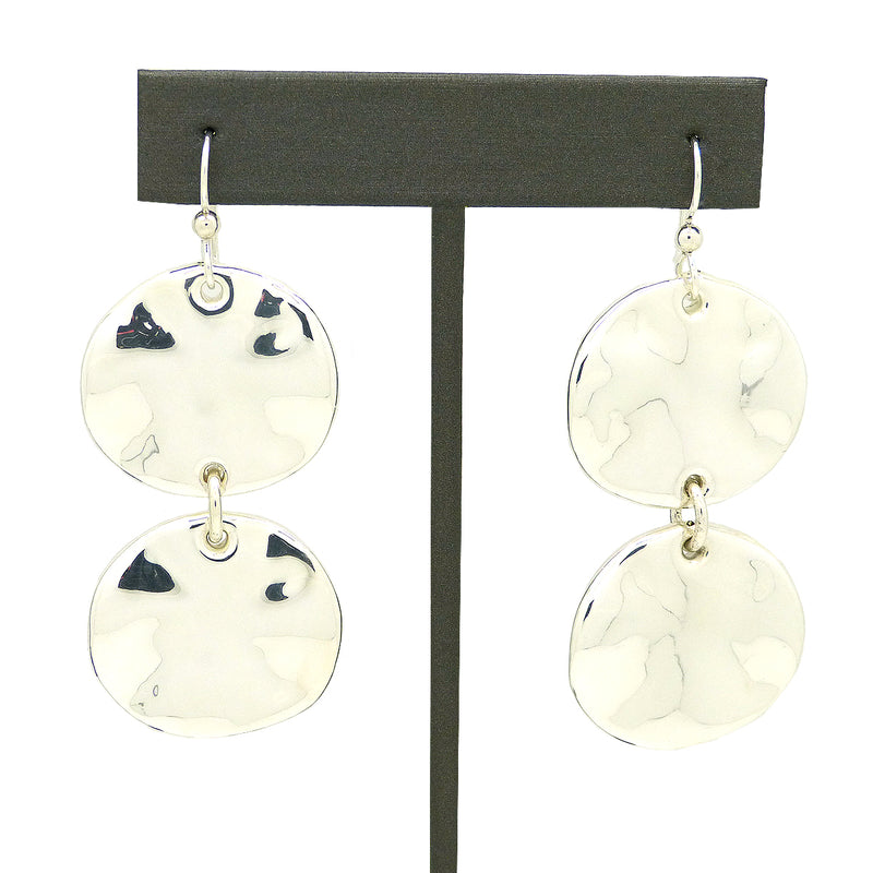 Simon Sebbag Sterling Silver Double Wavy Round Wire Dangle Earrings E2926W - ILoveThatGift