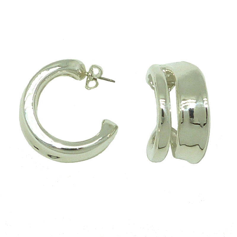 Simon Sebbag Open Smooth Double Hoop Pierced Earrings E2932 - ILoveThatGift