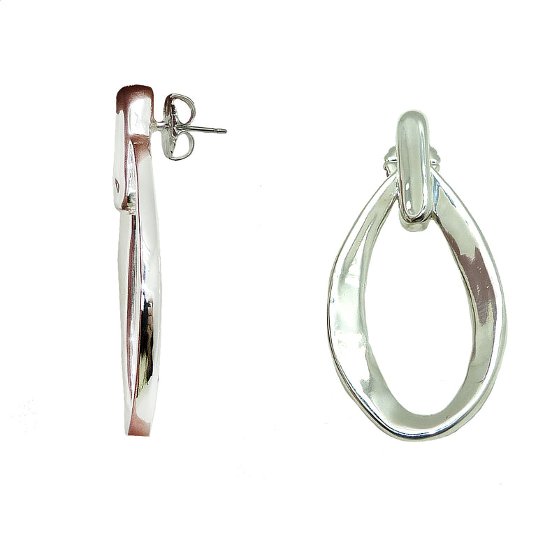 Simon Sebbag Open Oval Pierced Earrings Post E2934 - ILoveThatGift