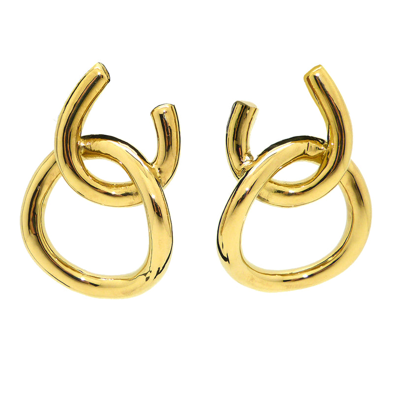 Simon Sebbag Gold Plated Sterling Silver Double Open Circle Earring E2950G - ILoveThatGift