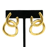 Simon Sebbag Gold Plated Sterling Silver Double Open Circle Earring E2950G - ILoveThatGift