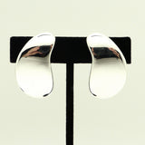 Simon Sebbag Smooth Abstract Sterling Silver Earring E2973 Clip - ILoveThatGift